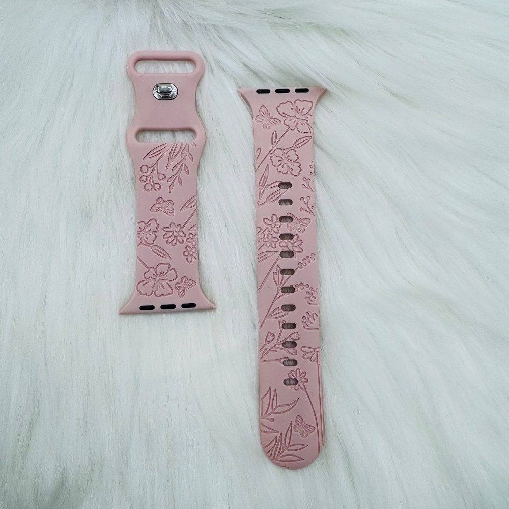 New Baby Pink Watch Band For Apple Watch Series 38mm / 40mm / 41mm - Picture 3 of 6